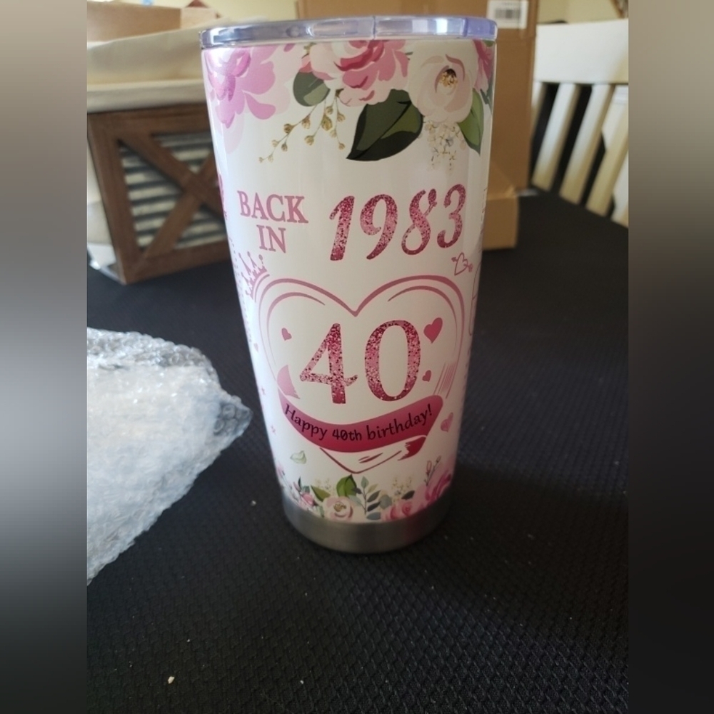 Brand New In Box 40 & Fabulous Double Insulated 20 Oz Tumbler